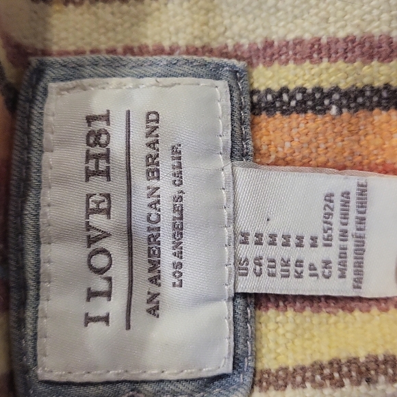 I Love H81 denim jacket size Small - Picture 3 of 5